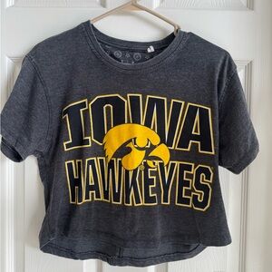 Pressbox Dark Gray Iowa Hawkeye Graphic Tee